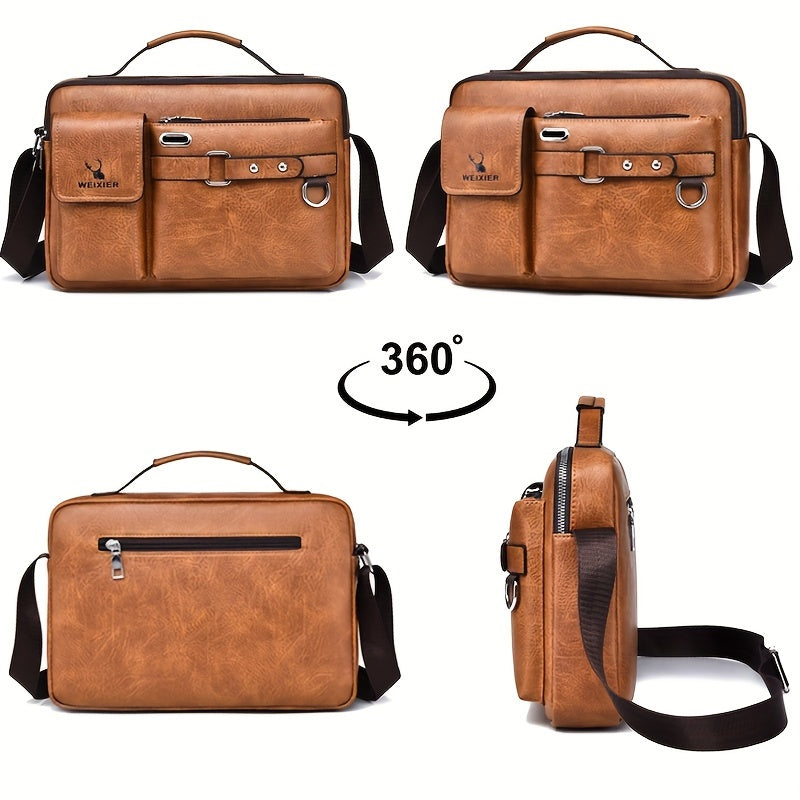 Men's Single-Shoulder Bag, Crossbody Bag, Business Messenger Bag, Shoulder Bag, Handbag, Casual Bag for Men