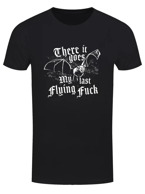 There It Goes My Last Flying Fuck Men's Black T-Shirt