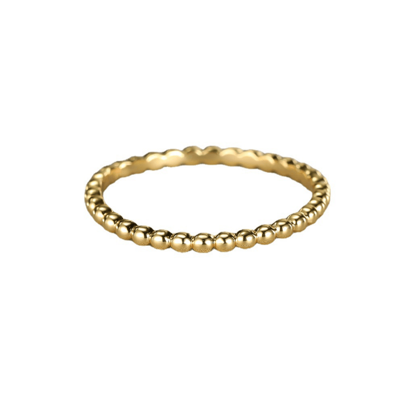 A small polka dot glossy design ladies' ring for a ring party.