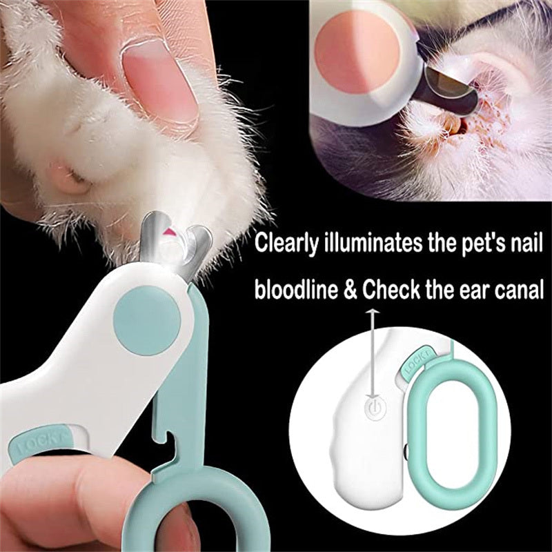 LED Dog & Cat Nail Clippers: Professional Pet Grooming Kit