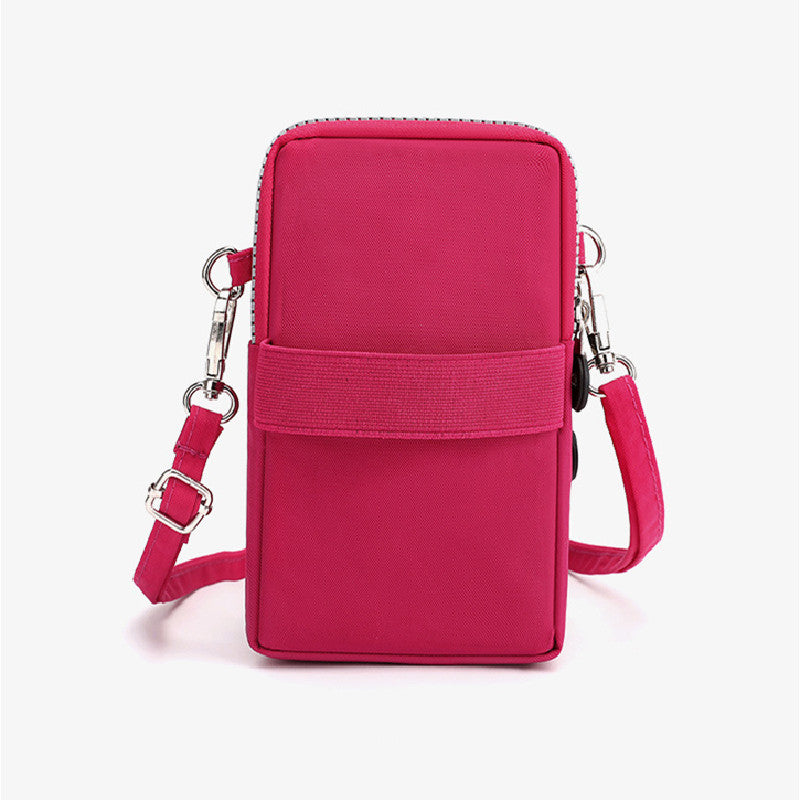 1pc Unisex Nylon Passport Holder - Retro Zipper Closure, Adjustable Strap - Going Out Essentials | Lightweight & Compact | Wet Wipe Clean