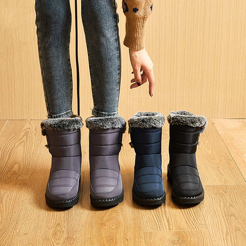 Winter Boots for Women New Long Plush Snow Boots Woman Platform Ankle Boots Warm Shoes