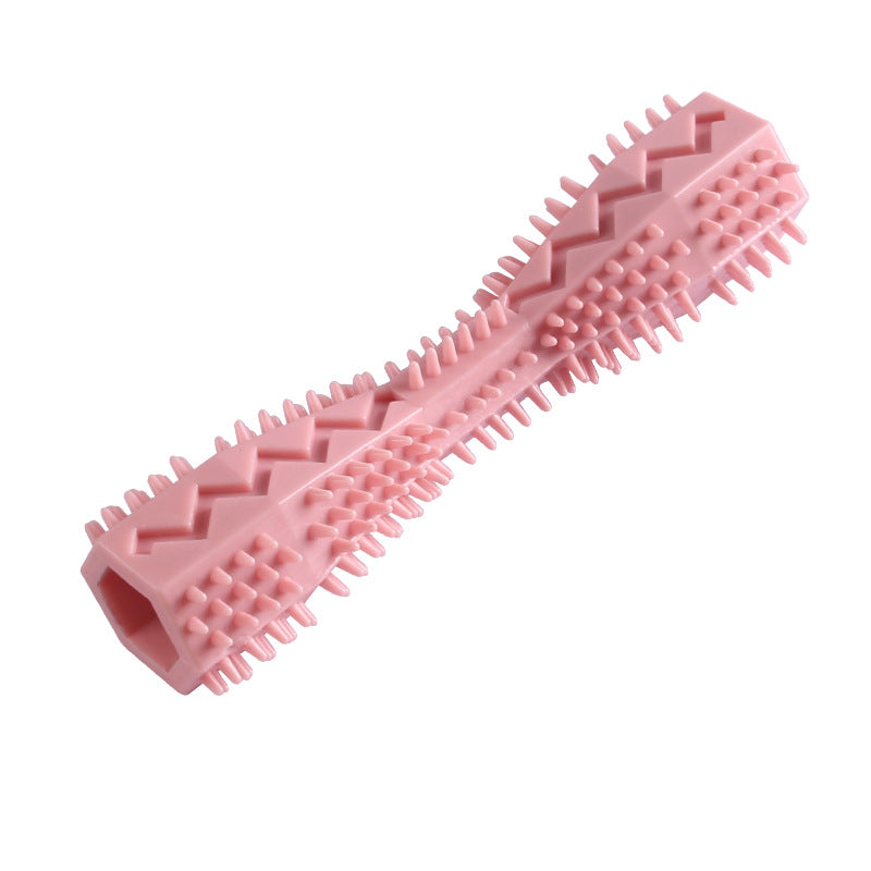 Dog Toothbrush Toy: Soft Rubber Molar Stick For Interactive Cleaning & Chewing!