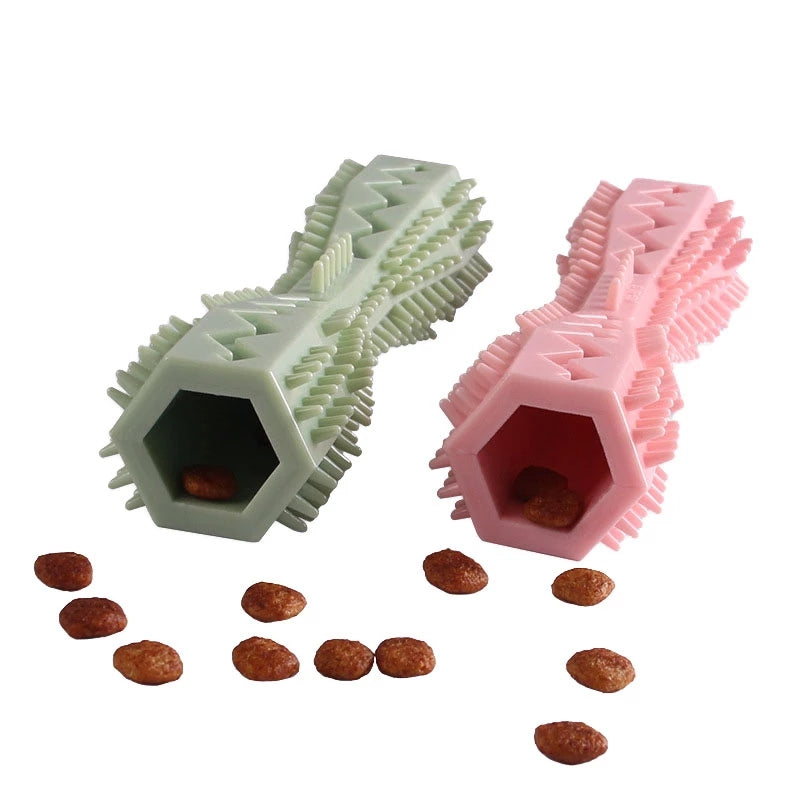 Dog Toothbrush Toy: Soft Rubber Molar Stick For Interactive Cleaning & Chewing!