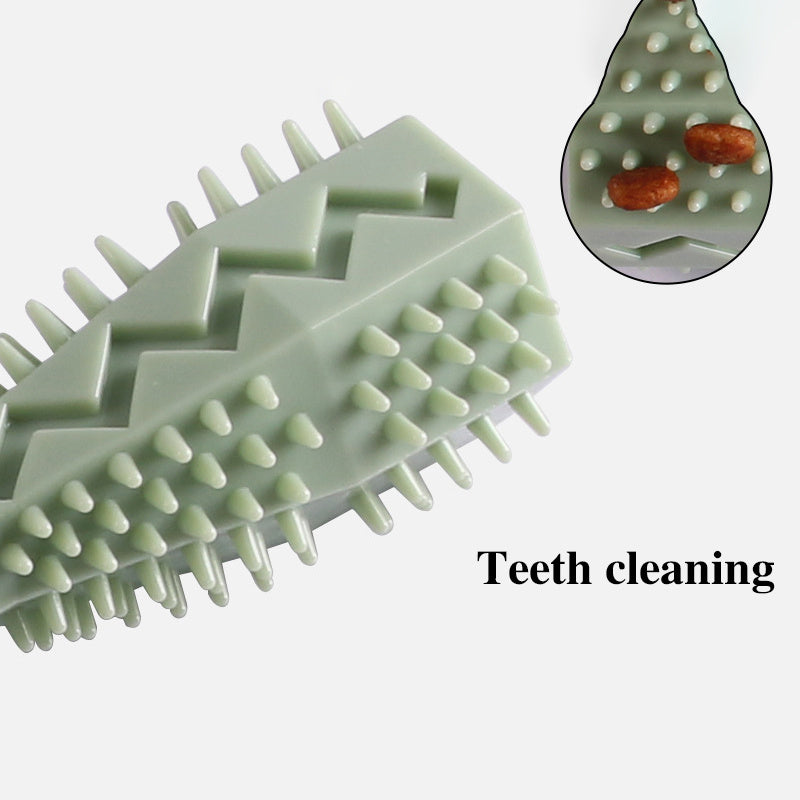 Dog Toothbrush Toy: Soft Rubber Molar Stick For Interactive Cleaning & Chewing!
