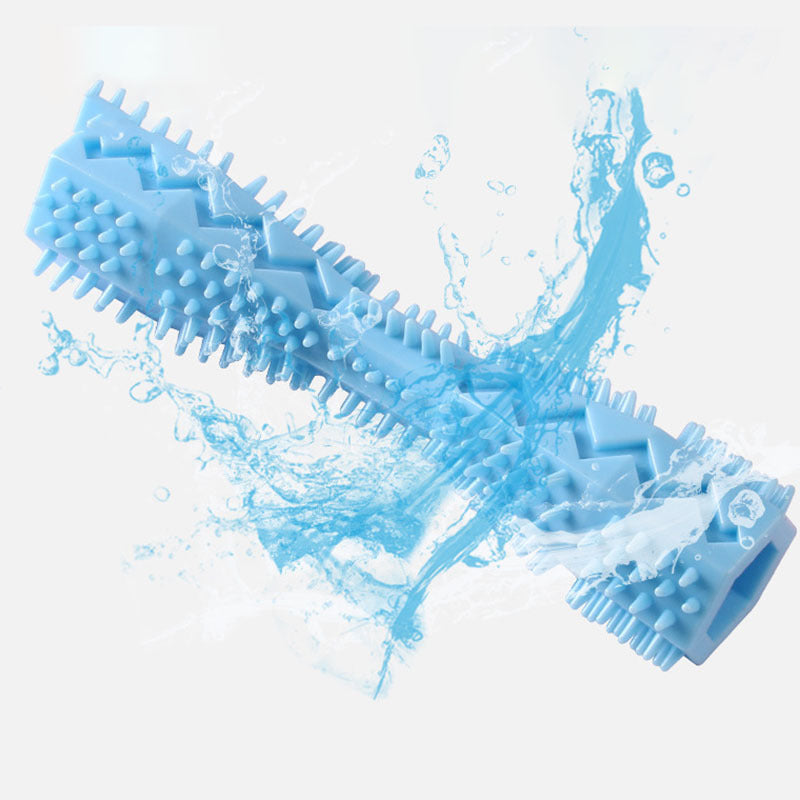 Dog Toothbrush Toy: Soft Rubber Molar Stick For Interactive Cleaning & Chewing!