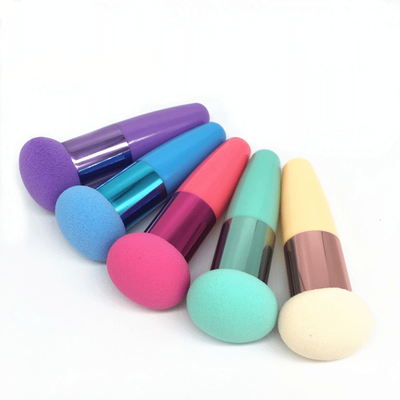 New Multiple Styles Makeup Brush Puff Beauty Makeup Sponge with Handle Make-up for Women Professional Makeup Tools Puff