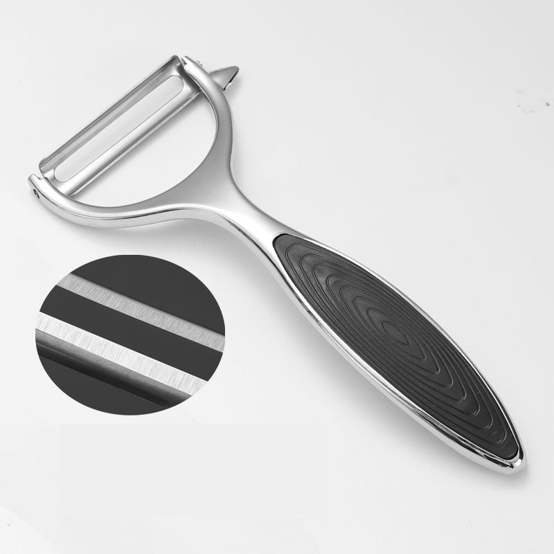 1pc Stainless Steel Vegetable and Fruit Peeler with Non-Slip Handle and Sharp Blade - Multi-Functional Kitchen Tool for Effortless Peeling
