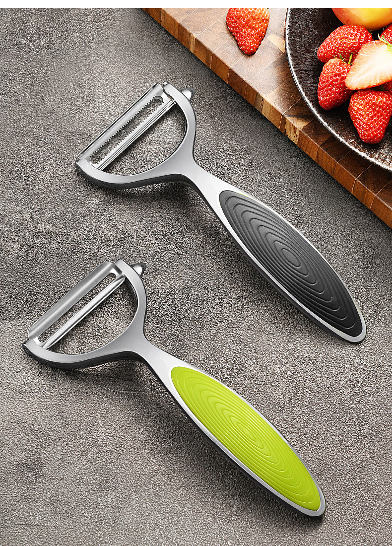 1pc Stainless Steel Vegetable and Fruit Peeler with Non-Slip Handle and Sharp Blade - Multi-Functional Kitchen Tool for Effortless Peeling