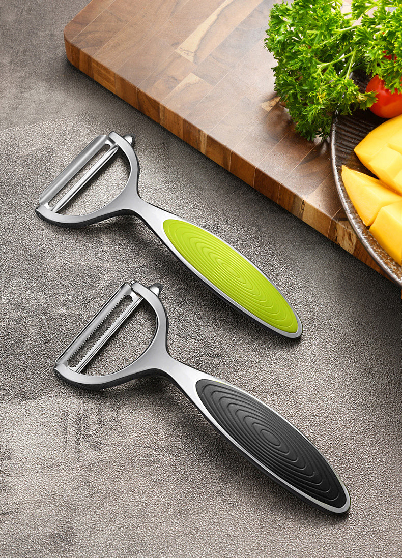 1pc Stainless Steel Vegetable and Fruit Peeler with Non-Slip Handle and Sharp Blade - Multi-Functional Kitchen Tool for Effortless Peeling