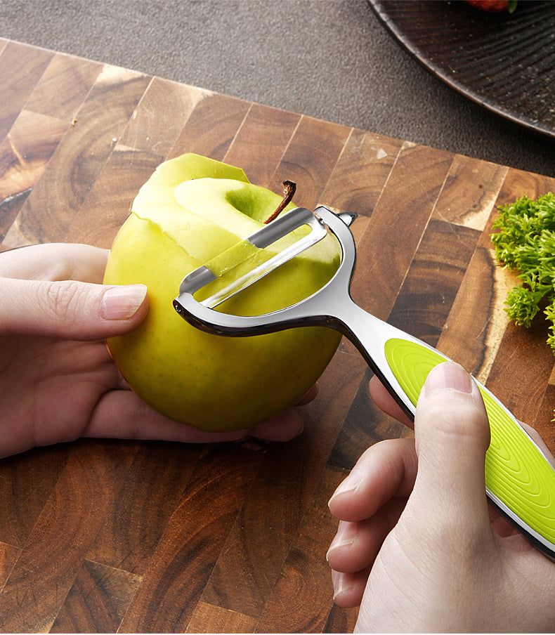 1pc Stainless Steel Vegetable and Fruit Peeler with Non-Slip Handle and Sharp Blade - Multi-Functional Kitchen Tool for Effortless Peeling
