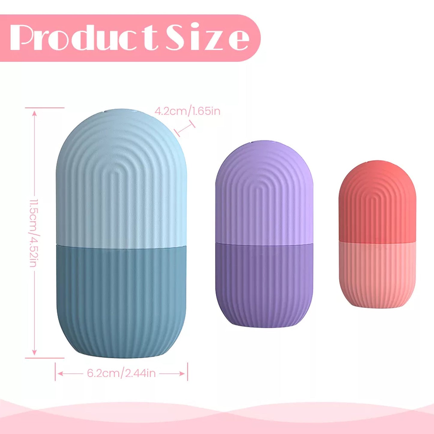 Silicone Ice Face Roller with Cucumber Design - Ideal for Eye and Neck Contouring, Beauty Facial Massage Tool, Unscented, No Battery Needed, Skin Care Essentials|Cucumber Theme Decor|Silicone Material