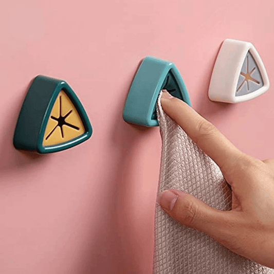 1pc Punch-Free Towel Plug Holder, Bathroom Storage Hanger for Towels and Wash Cloth Clip