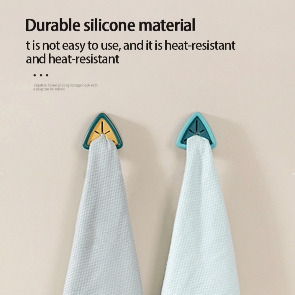 1pc Punch-Free Towel Plug Holder, Bathroom Storage Hanger for Towels and Wash Cloth Clip