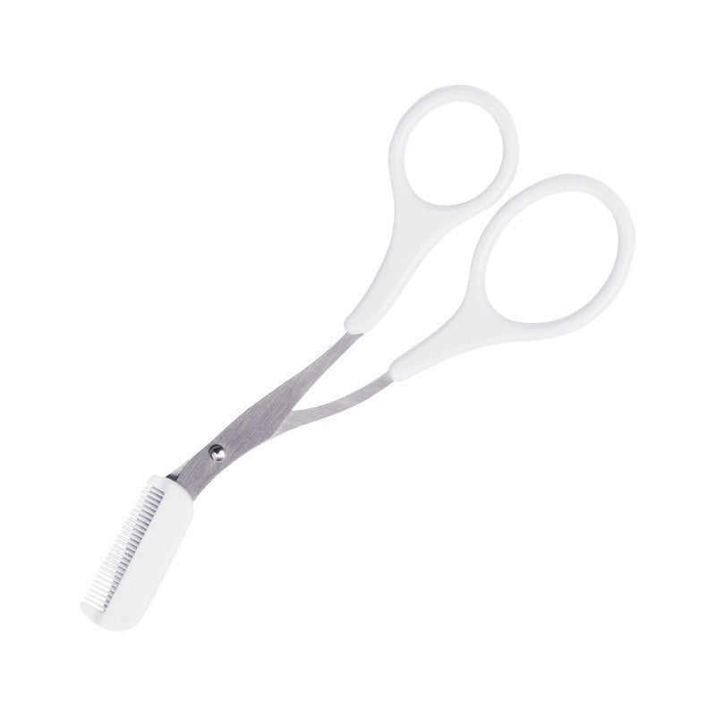 Eyebrow Scissors With Comb, Stainless Steel Eyebrow Trimming Curved Scissors For Women And Men, Fashion Eyebrow Hair Remover Tool