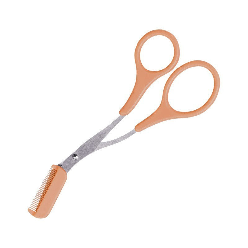 Eyebrow Scissors With Comb, Stainless Steel Eyebrow Trimming Curved Scissors For Women And Men, Fashion Eyebrow Hair Remover Tool