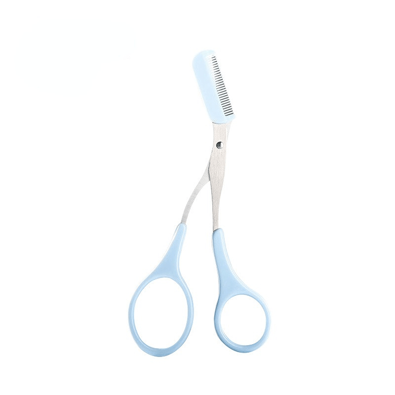 Eyebrow Scissors With Comb, Stainless Steel Eyebrow Trimming Curved Scissors For Women And Men, Fashion Eyebrow Hair Remover Tool
