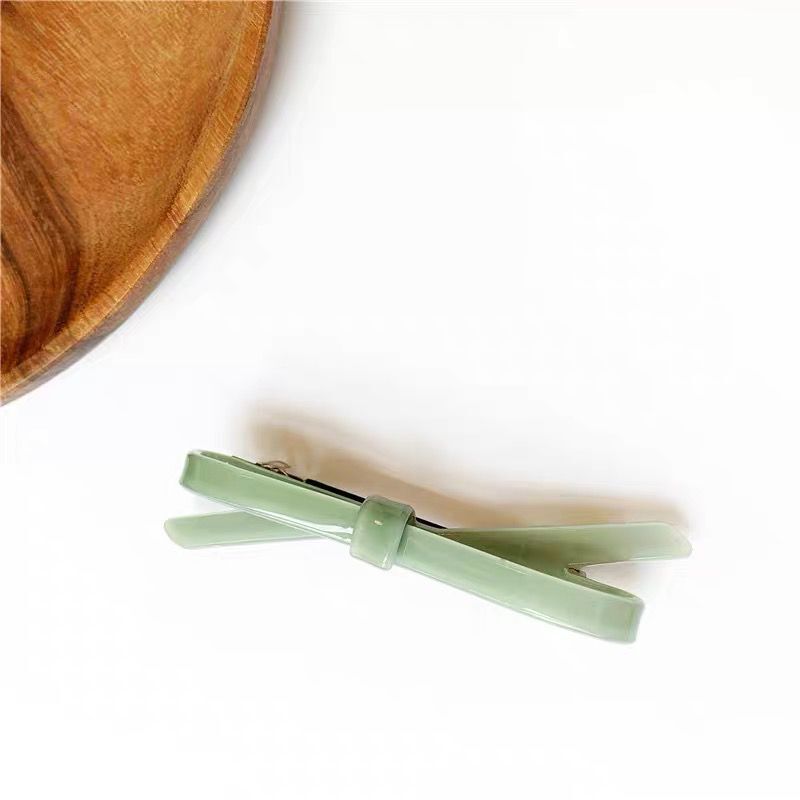 1pc Zig Zag Hair Clip With Cute Bow - Stylish Headdress Accessory For Women