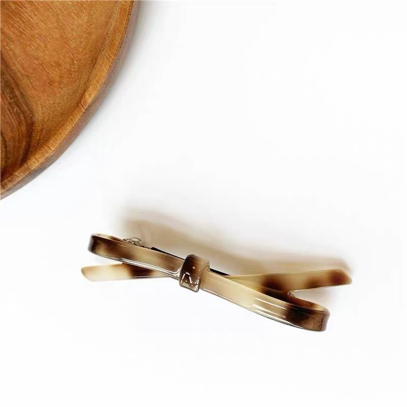 1pc Zig Zag Hair Clip With Cute Bow - Stylish Headdress Accessory For Women