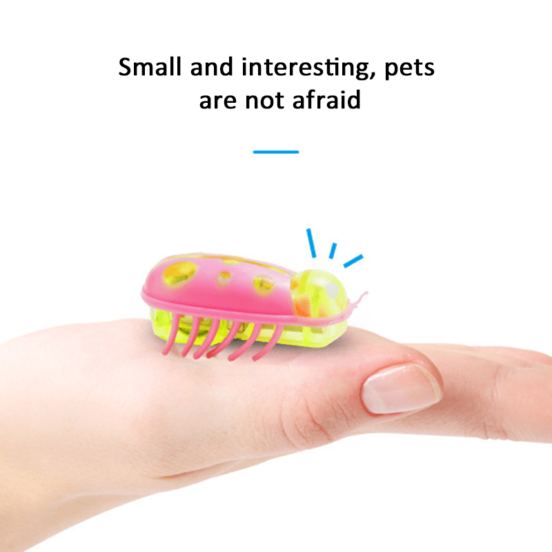 Interactive Electric Ladybug Cat & Dog Teaser Toy - Automatically Escapes Obstacles!