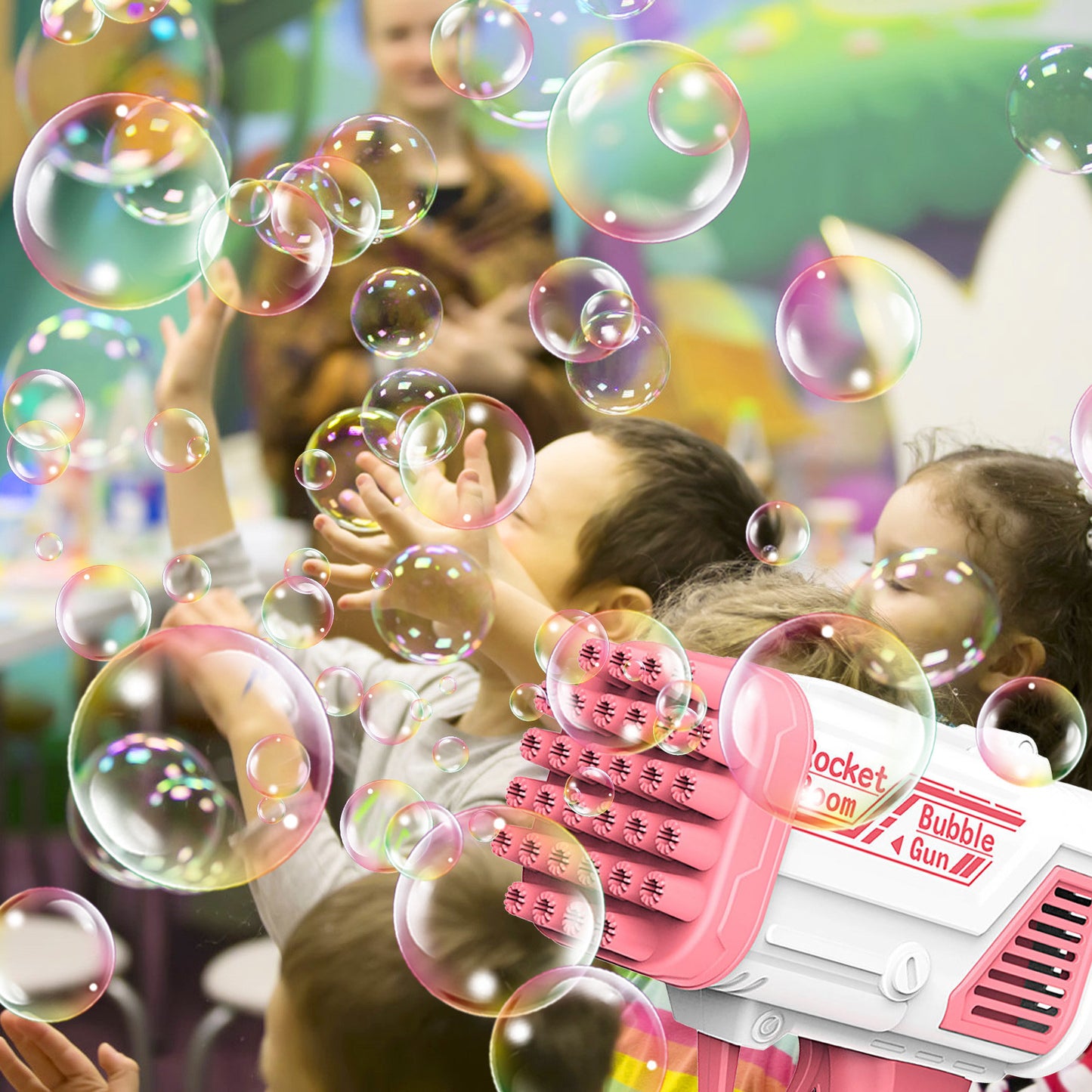 Electric Bubble Gun: The Perfect Outdoor Toy for Kids' Birthdays and Weddings!