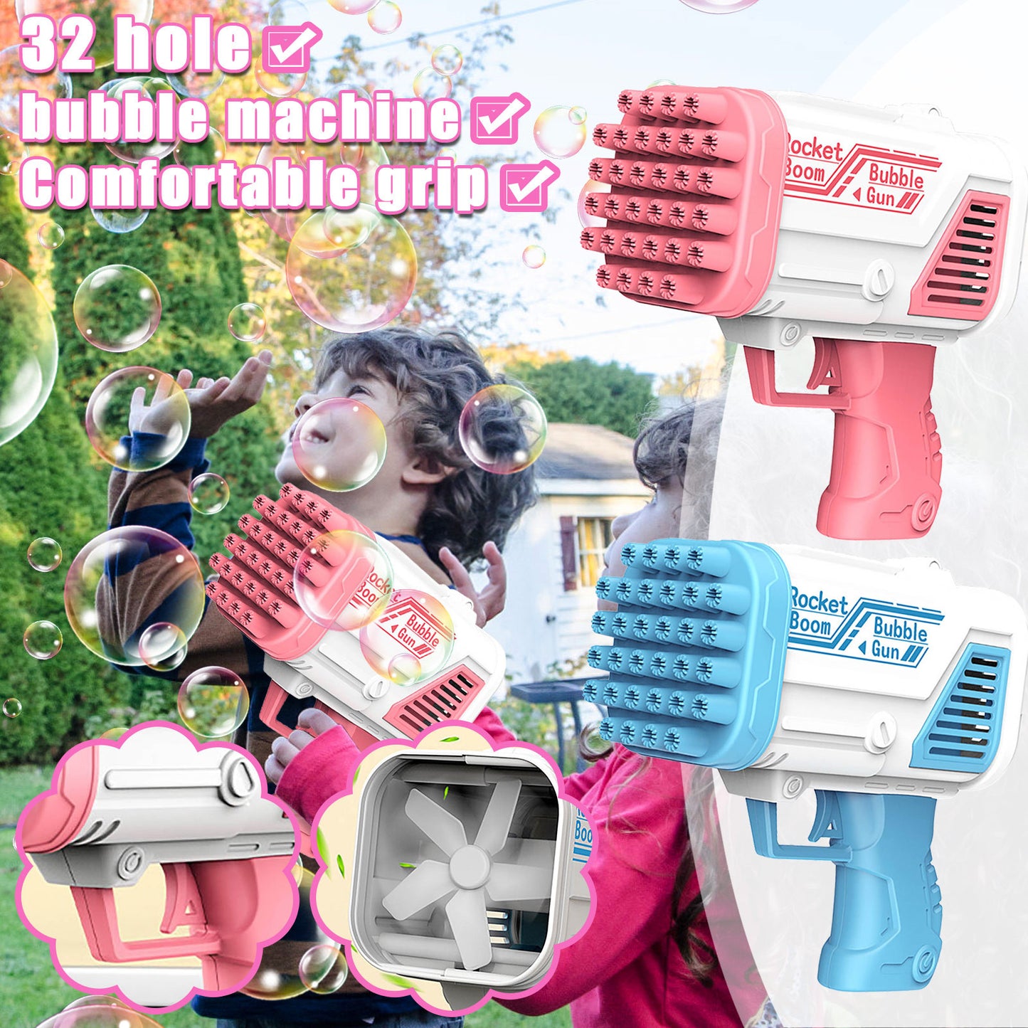 Electric Bubble Gun: The Perfect Outdoor Toy for Kids' Birthdays and Weddings!