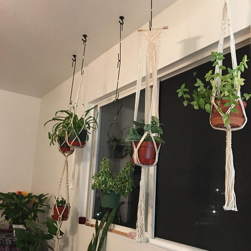 1 Set of Handmade Macrame Plant Hanger Baskets for Flower Pots, Ideal for Balcony Decoration And Home Garden Supplies
