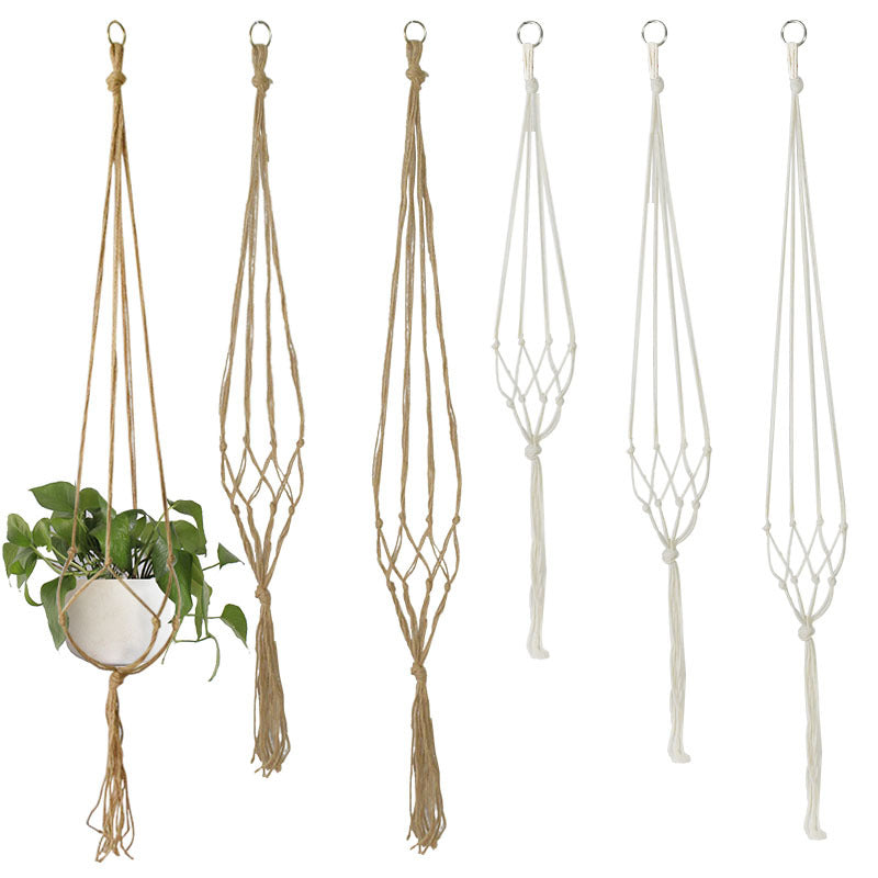 1 Set of Handmade Macrame Plant Hanger Baskets for Flower Pots, Ideal for Balcony Decoration And Home Garden Supplies