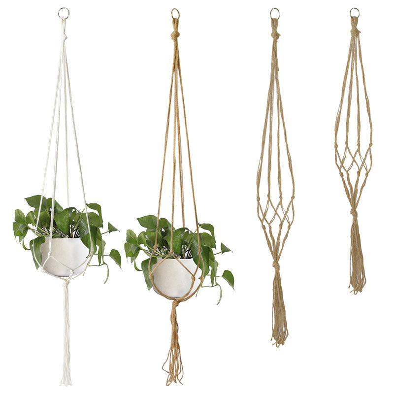 1 Set of Handmade Macrame Plant Hanger Baskets for Flower Pots, Ideal for Balcony Decoration And Home Garden Supplies