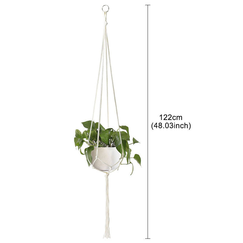 1 Set of Handmade Macrame Plant Hanger Baskets for Flower Pots, Ideal for Balcony Decoration And Home Garden Supplies