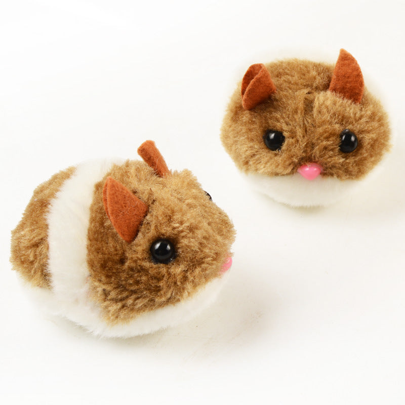 Funny Cute Cat Toy Mouse Design Plush Cat Teaser Toy Shake Moving Cat Toys
