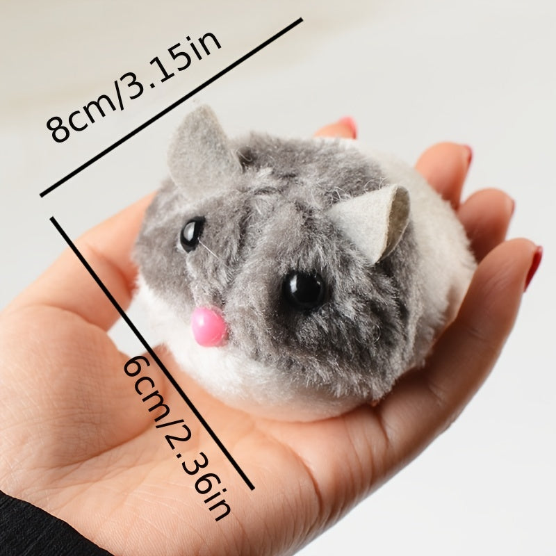 Funny Cute Cat Toy Mouse Design Plush Cat Teaser Toy Shake Moving Cat Toys