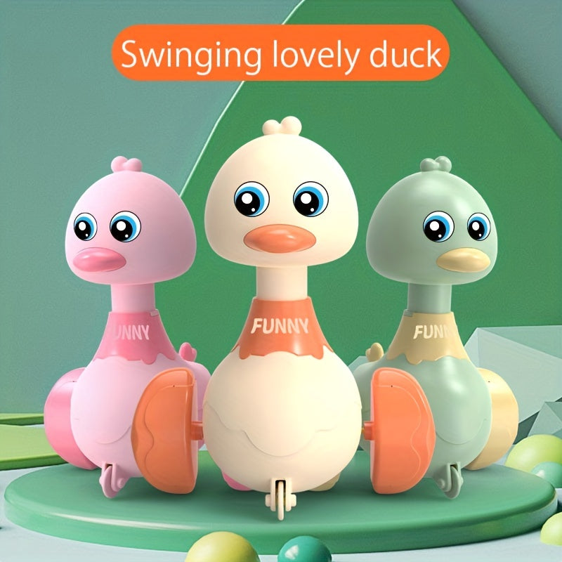 1/3pcs Children's Press Toy Car - Cute Swing Duck, No Battery Required Before Press Christmas New Year Birthday Gifts for 3 4 5 6 7 8 Years Old Boys Girls