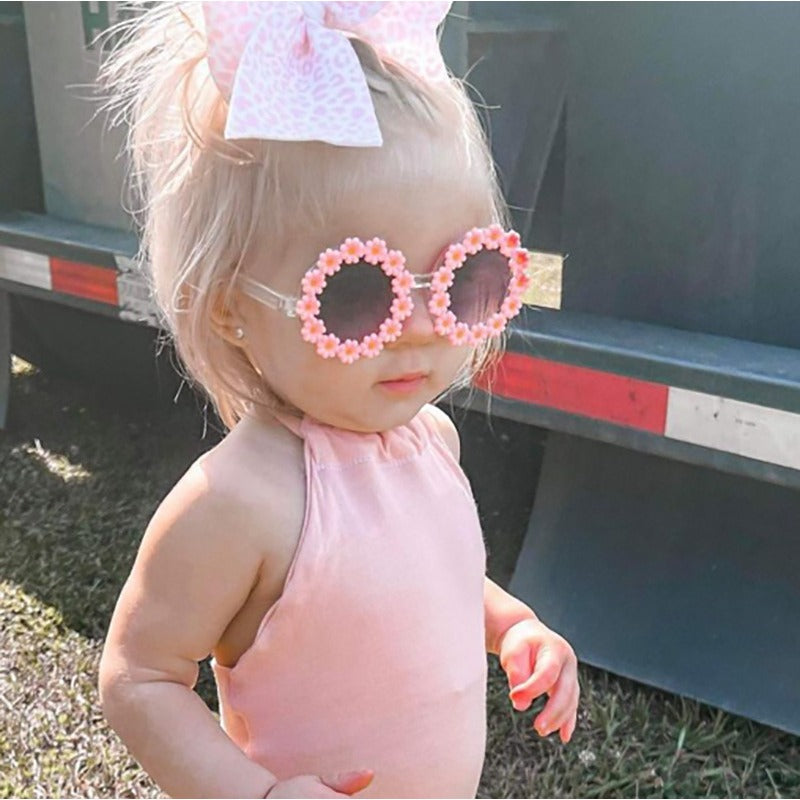 1pc Girl's Cute Flower Fashion Glasses, For Beach Outings, Ideal choice for Gifts