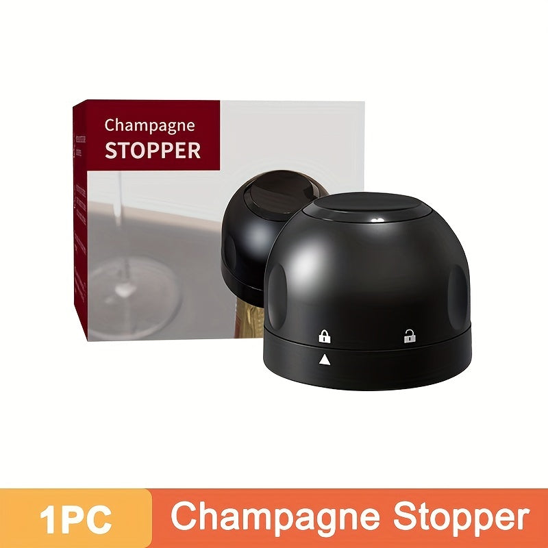 [Leak-Proof Wine Stoppers] 10x Leak-Proof Vacuum Wine Stoppers - Reusable Champagne Bottle Sealer Caps with Secure Lid, Durable Plastic for Wine & Champagne Preservation, Ideal for Home Bar, Kitchen, and Restaurant Use, Wine