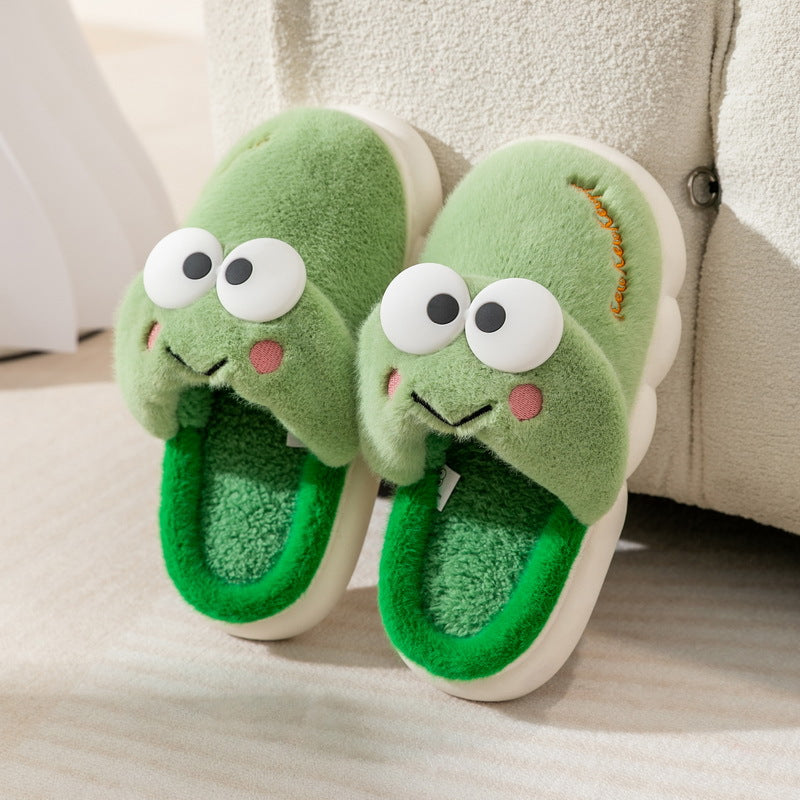 Adorable Furry Cartoon Character House Shoes - Ultra Soft, Non-Slip, Comfortable, and Breathable Indoor Walking Shoes for Girls - Perfect for Autumn and Winter Season, Cozy and Warm Footwear for Cold Weather