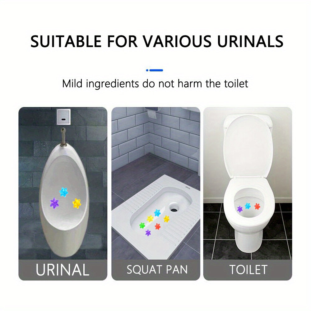 Flower Toilet Gel Stamp | 6 Packs Toilet Scent Fresheners | Toilet Fresheners Gel Toilet6 PacksToilet Gel Stamp