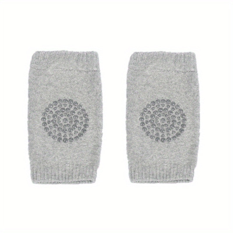 2pcs Baby Girl's Kids Soft Elastic Knee And Elbow Brace Pads For Babies, Toddlers Anti-Slip Crawling Safety Protector Leg Cushion For Infants
