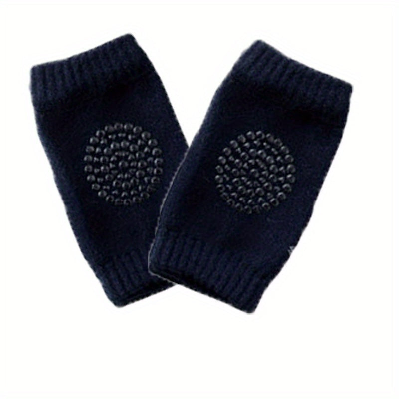 2pcs Baby Girl's Kids Soft Elastic Knee And Elbow Brace Pads For Babies, Toddlers Anti-Slip Crawling Safety Protector Leg Cushion For Infants