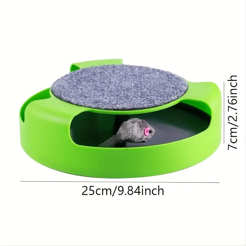 Keep Your Cat Entertained for Hours with this Interactive Turntable & Scratch Board Toy!