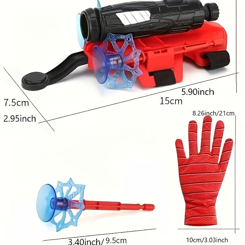 Soft Bullet Fun Wristband Launcher - Role-Playing Educational Toy For Kids - Sticky Wall Accessories Christmas, Halloween Gift