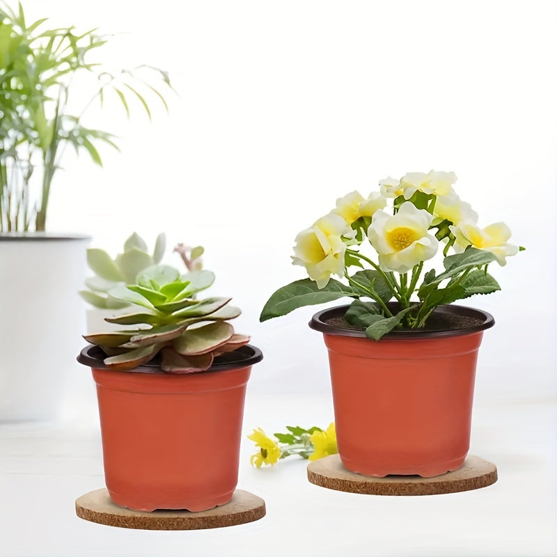 20pcs, Plant Nursery Pots Small Seed Starting Pots Seedling Plastic Plant Pot With Drainage Holes For Indoor Outdoor Planting Garden Flower Plant Container Cups Planter 4in