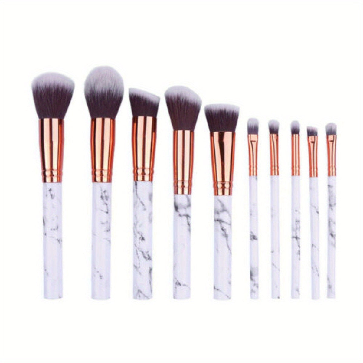 10Pcs Makeup Brushes Set EyeShadow Blusher Face Powder Foundation Comestic Brush