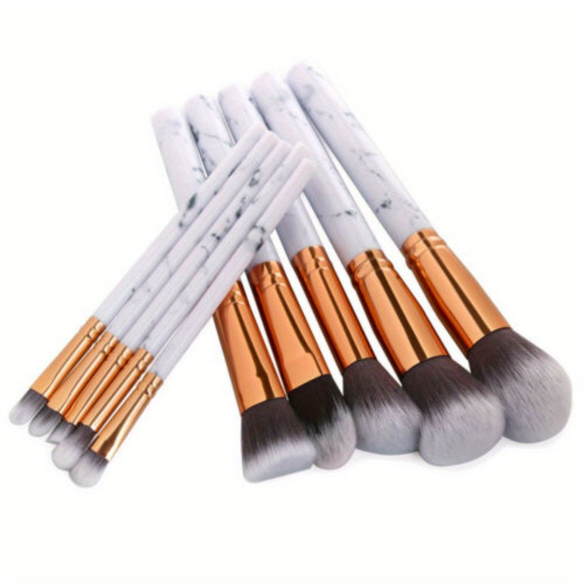 10Pcs Makeup Brushes Set EyeShadow Blusher Face Powder Foundation Comestic Brush