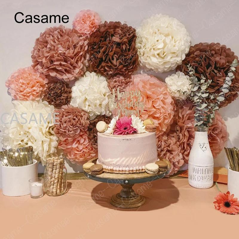 20pcs Set Hanging Flower Pompom Tissue Paper Pom Poms for Weddings and Other Occasions Party Birthday Baby Shower Christmas, Halloween Decorations, Event Styling, Party Decorations, Whimsical Decor, Hanging Decor, Delicate De