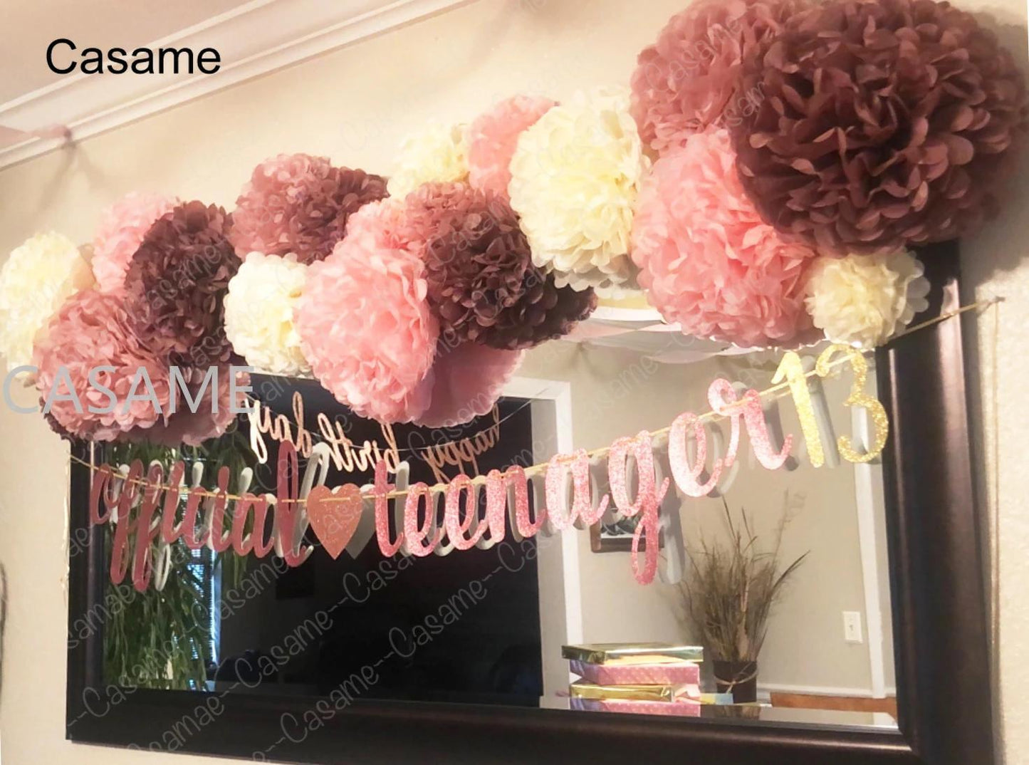20pcs Set Hanging Flower Pompom Tissue Paper Pom Poms for Weddings and Other Occasions Party Birthday Baby Shower Christmas, Halloween Decorations, Event Styling, Party Decorations, Whimsical Decor, Hanging Decor, Delicate De