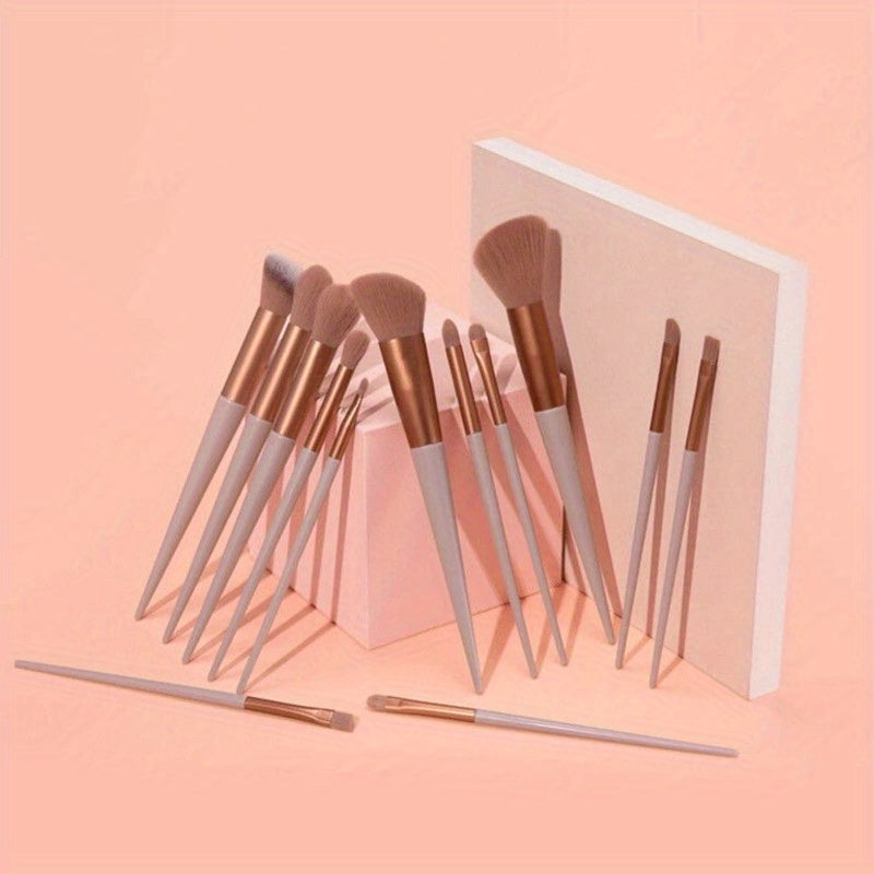13Pcs Super Soft Makeup Brushes Eyeshadow Brush Ultra Soft Multi-Use Face Eye Makeup Brushes for Women Girls Makeup Beauty Tools