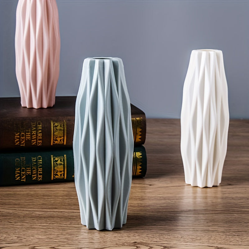 Modern Nordic-Inspired Vase - Sleek & Simple Flower Holder for Home Decor, Perfect for Weddings & Room Accents (Flowers Not Included)