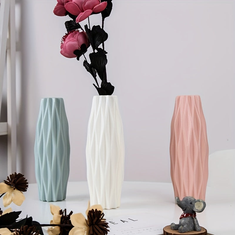 Modern Nordic-Inspired Vase - Sleek & Simple Flower Holder for Home Decor, Perfect for Weddings & Room Accents (Flowers Not Included)