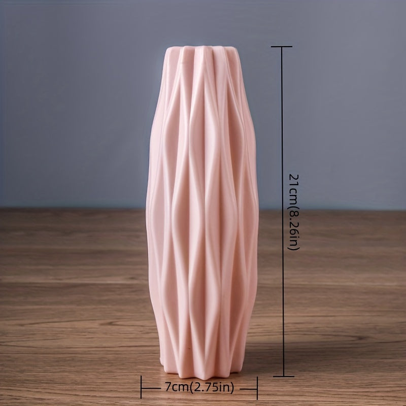 Modern Nordic-Inspired Vase - Sleek & Simple Flower Holder for Home Decor, Perfect for Weddings & Room Accents (Flowers Not Included)